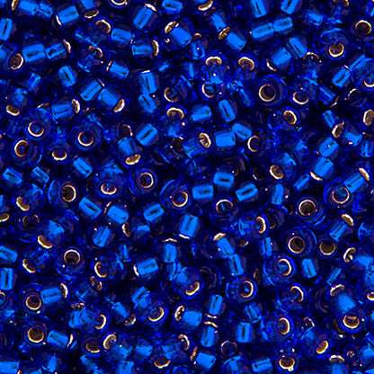 MIYUKI SEED BEAD 11/0 COBALT SILVER LINED