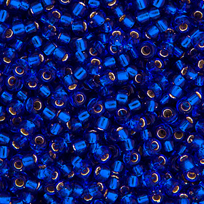 MIYUKI SEED BEAD 11/0 COBALT SILVER LINED
