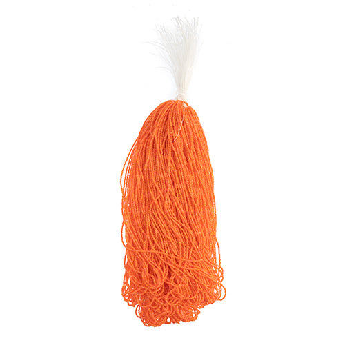CZECH SEED BEADS 15/0 CUT APX100G OPAQUE ORANGE AB