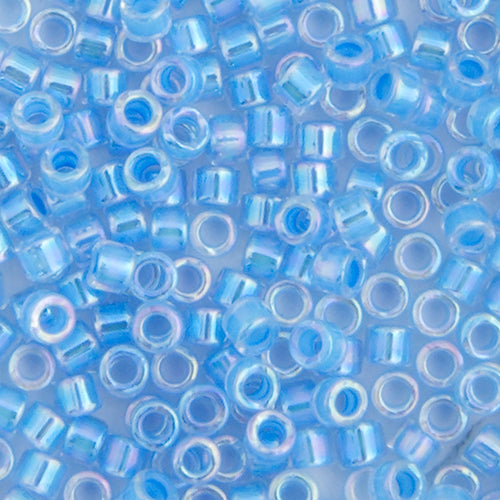 MIYUKI DELICA 11/0 LIGHT BLUE AB LINED-DYED DB-76