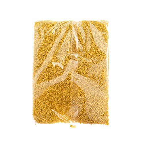 MIYUKI SEED BEAD 11/0 FROSTED GLAZED/ RAINBOW YELLOW MATTE AB