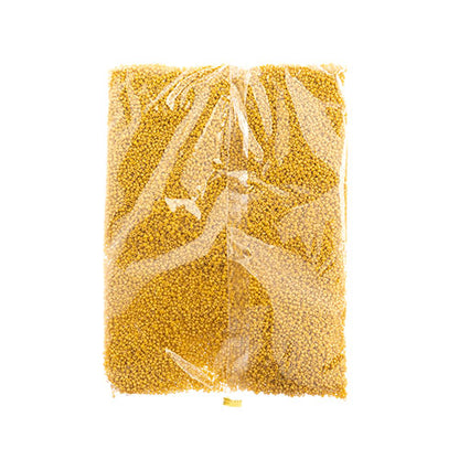 MIYUKI SEED BEAD 11/0 FROSTED GLAZED/ RAINBOW YELLOW MATTE AB