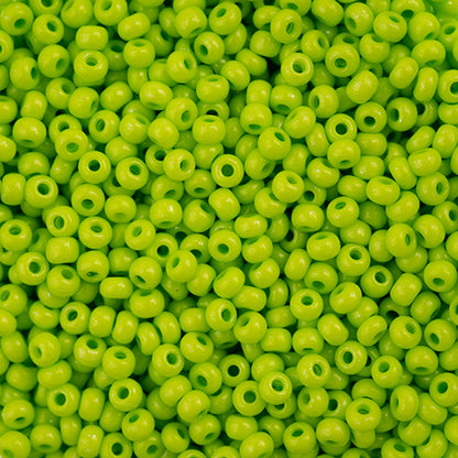 CZECH SEED BEAD 11/0 TERRA INTENSIVE LIGHT GREEN