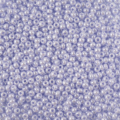 Czech Seed Bead Apx 22g Vial 10/0 Opaque Natural Lilac Luster