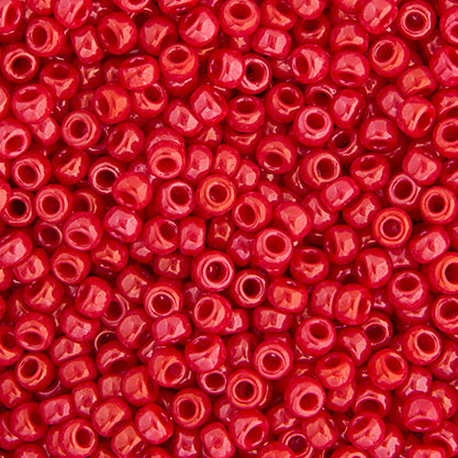 MIYUKI SEED BEAD 11/0 RED OPAQUE LUSTER