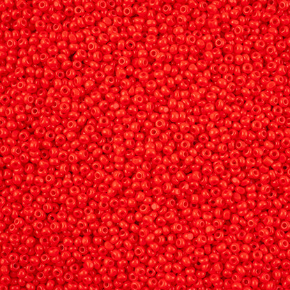 CZECH SEED BEAD 11/0 CUT OPAQUE LIGHT RED