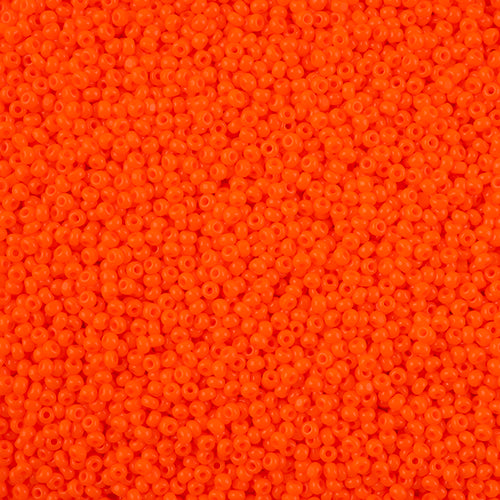 Czech Seed Beads 11/0 Cut Opaque Orange