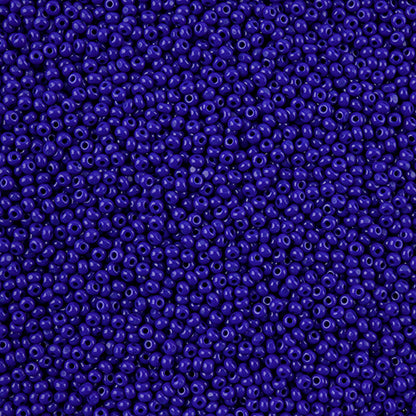 CZECH SEED BEADS 11/0 CUT OPAQUE ROYAL BLUE