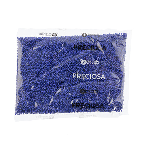 CZECH SEED BEADS 11/0 CUT OPAQUE ROYAL BLUE
