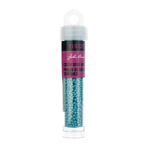 Czech Seed Bead 11/0 Cut Opaque Turquoise/blue