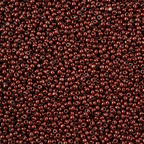 CZECH SEED BEADS 11/0 CUT OPAQUE DARK BROWN