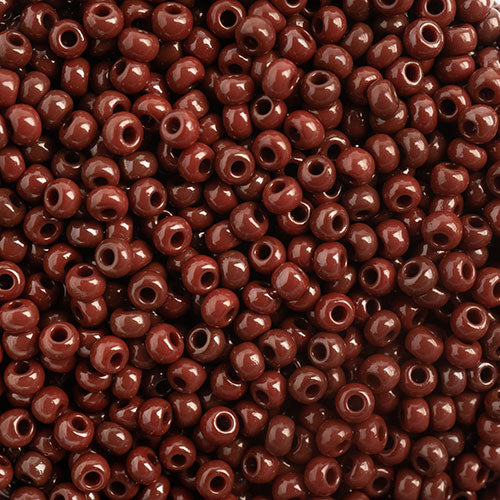 Czech Seed Bead Apx 22g Vial 10/0 Opaque Dark Brown