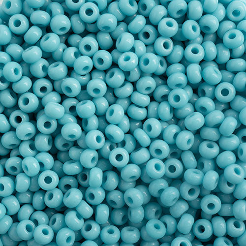Czech Seed Bead Apx 22g Vial 10/0 Opaque Turquoise Blue