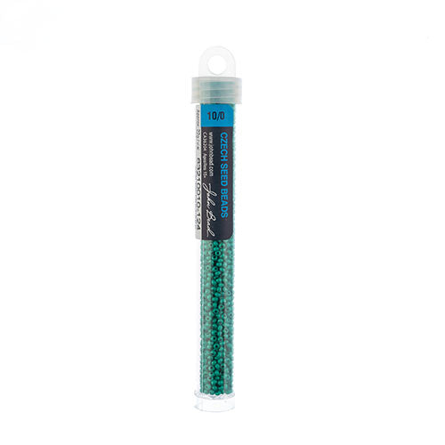 Czech Seed Bead Apx 22g Vial 10/0 Terra Intensive Dark Green