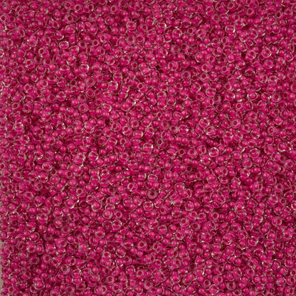 Czech Seed Beads Apx. 22g Vial 10/0 Crystal C/l Terra Intensive Pink