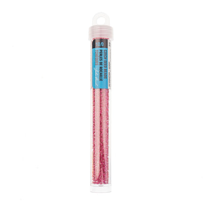 Czech Seed Beads Apx. 22g Vial 10/0 Crystal C/l Terra Intensive Pink