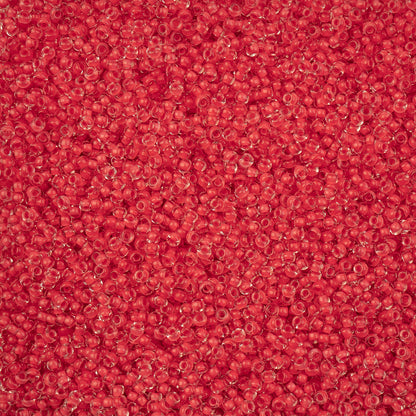Czech Seed Beads Apx. 22g Vial 10/0 Crystal C/l Terra Intensive Red