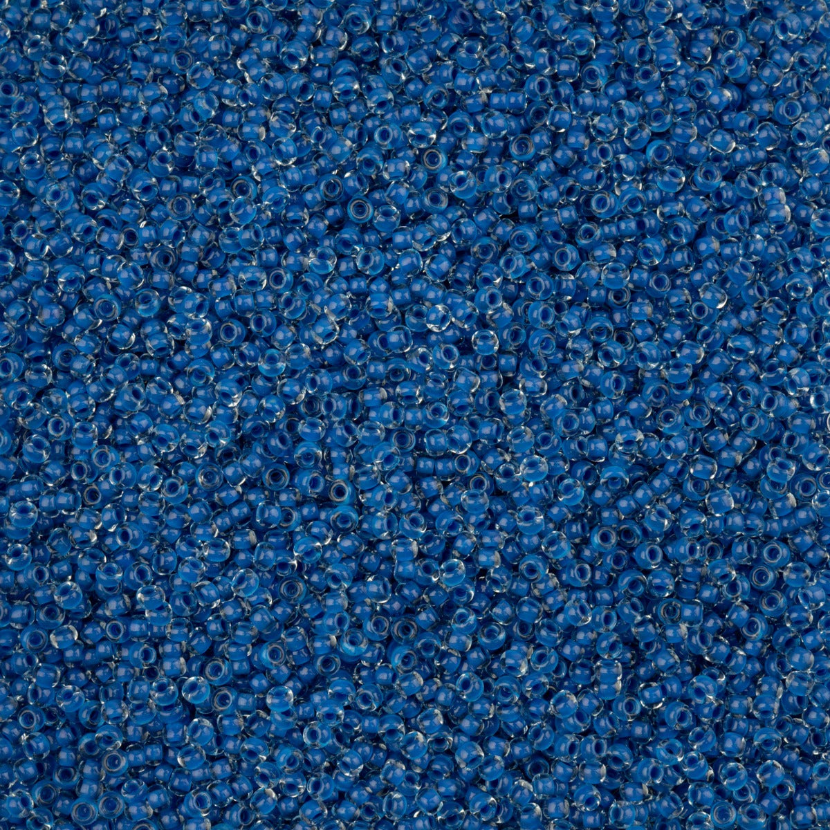 Czech Seed Beads Apx. 22g Vial 10/0 Crystal C/l Terra Intensive Blue