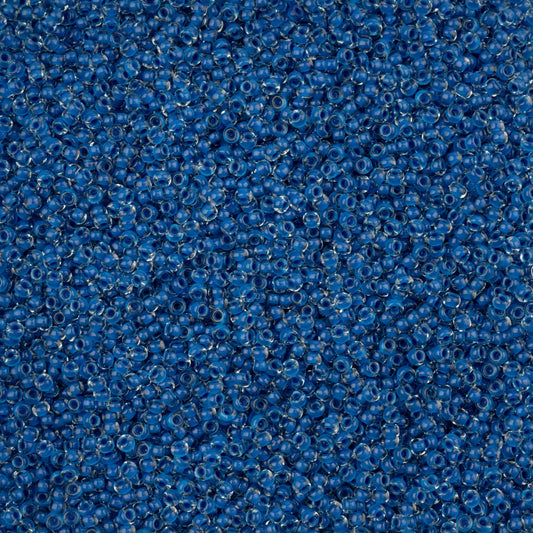 Czech Seed Beads Apx. 22g Vial 10/0 Crystal C/l Terra Intensive Blue