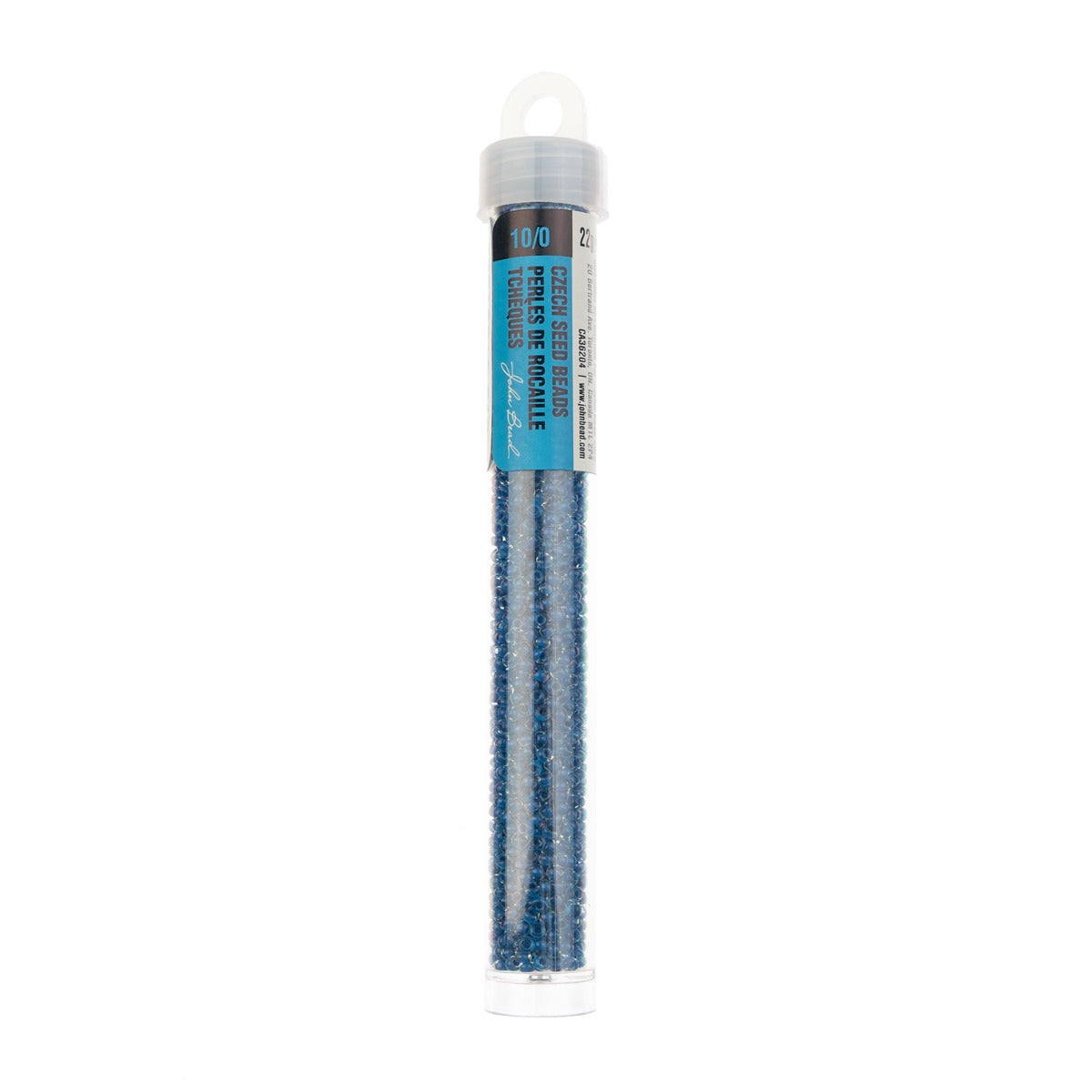 Czech Seed Beads Apx. 22g Vial 10/0 Crystal C/l Terra Intensive Blue
