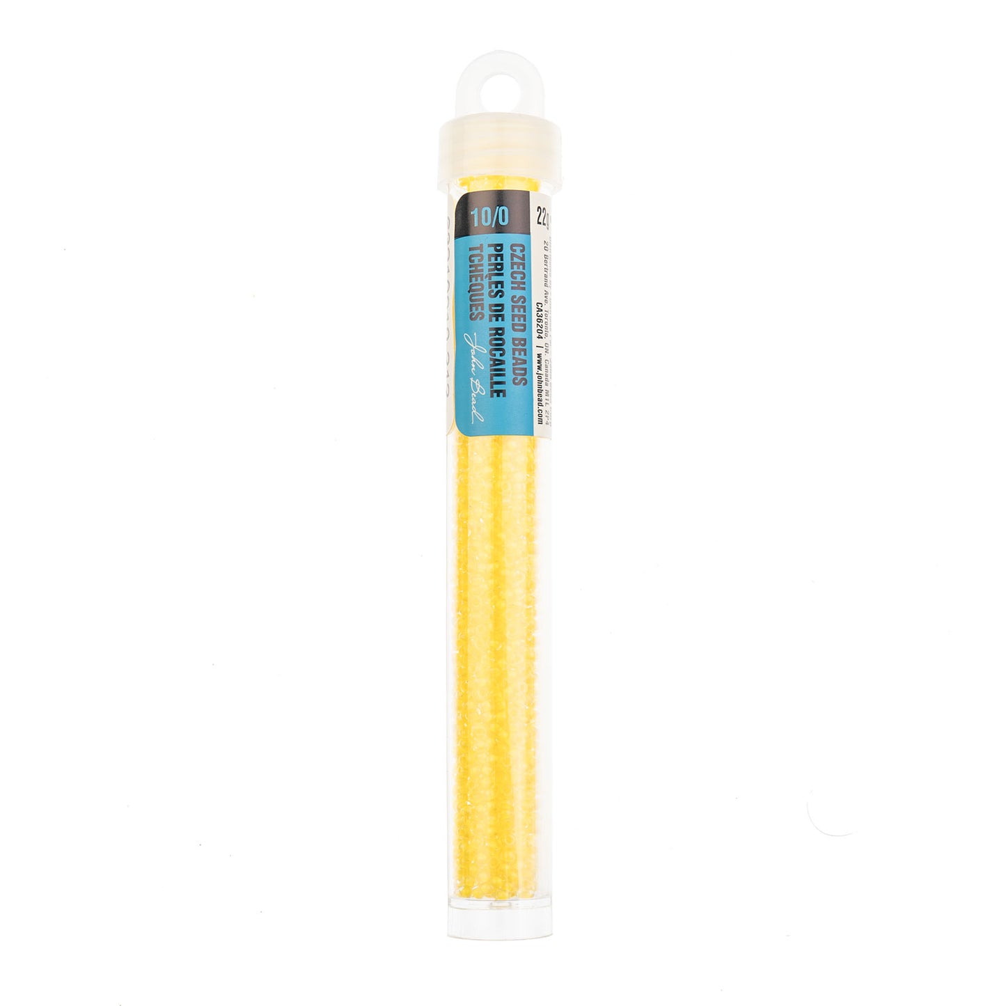 Czech Seed Beads Apx. 22g Vial 10/0 Crystal C/l Terra Intensive Yellow