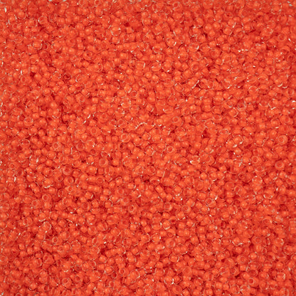 Czech Seed Beads Apx. 22g Vial 10/0 Crystal C/l Terra Intensive Orange