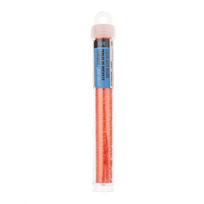Czech Seed Beads Apx. 22g Vial 10/0 Crystal C/l Terra Intensive Orange