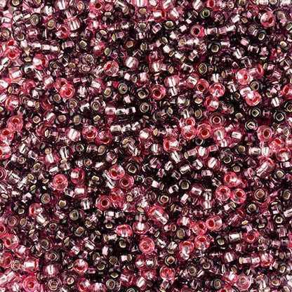 Czech Seed Bead Apx 22g Vial 10/0 Lilac Mix S/l