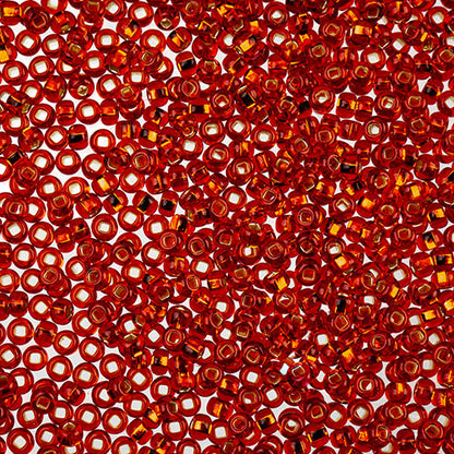 Czech Seed Beads Apx 24g Vial 10/0 Ruby S/l