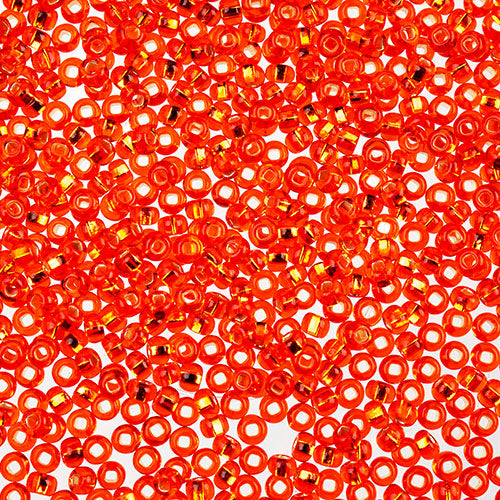 Czech Seed Beads Apx 24g Vial 10/0 Orange S/l
