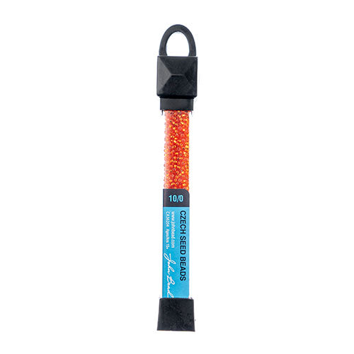 Czech Seed Beads Apx 24g Vial 10/0 Orange S/l