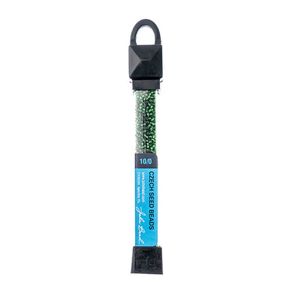 Czech Seed Beads Apx 24g Vial 10/0 Kelly Green S/l