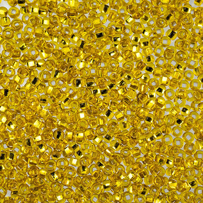Czech Seed Beads Apx 24g Vial 10/0 Yellow S/l