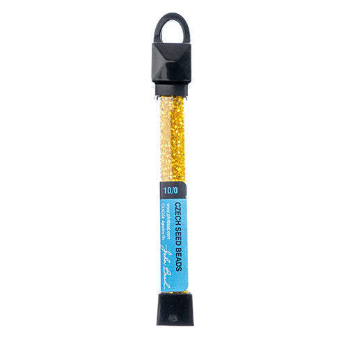 Czech Seed Beads Apx 24g Vial 10/0 Yellow S/l