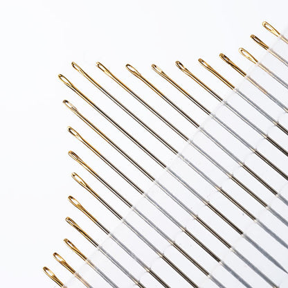 Beading Needle Gold Eye Short and Sharps 20pcs Size 10