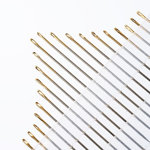 Beading Needle Gold Eye Short and Sharps 20pcs Size 10