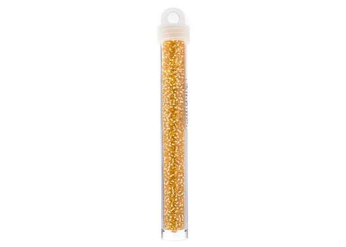 MIYUKI SEED BEAD 11/0 APX.22G LT.GOLD SILVER LINED