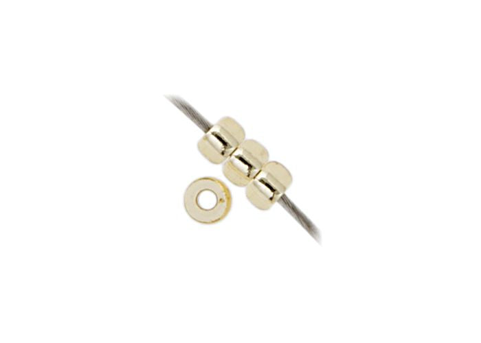 MIYUKI SEED BEAD 11/0 APX.22G LT.GOLD SILVER LINED