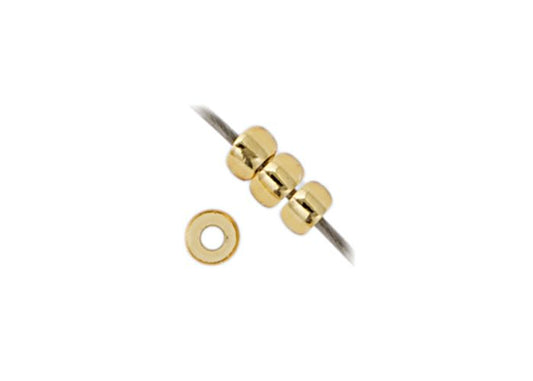 MIYUKI SEED BEAD 11/0 APX.22G GOLD SILVER LINED