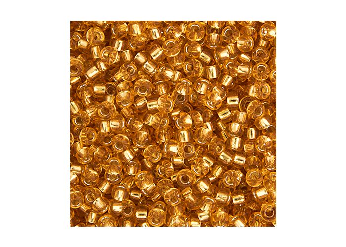 MIYUKI SEED BEAD 11/0 APX.22G DARK GOLD SILVER LINED