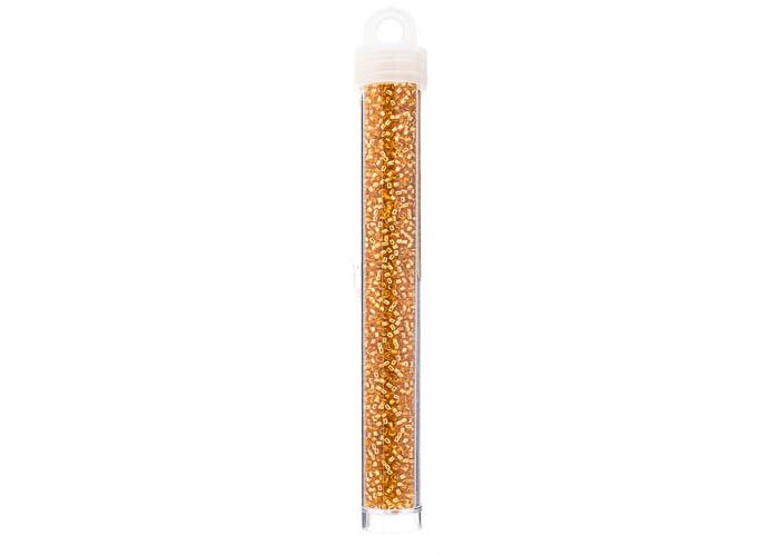 MIYUKI SEED BEAD 11/0 APX.22G DARK GOLD SILVER LINED
