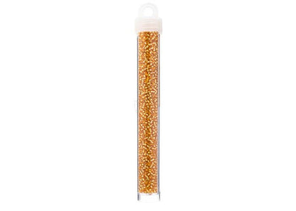 MIYUKI SEED BEAD 11/0 APX.22G DARK GOLD SILVER LINED