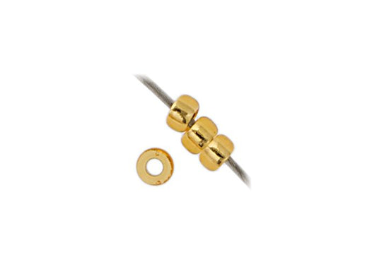 MIYUKI SEED BEAD 11/0 APX.22G DARK GOLD SILVER LINED