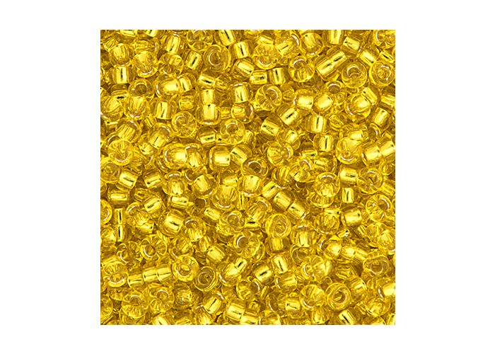 MIYUKI SEED BEAD 11/0 APX.22G YELLOW SILVER LINED