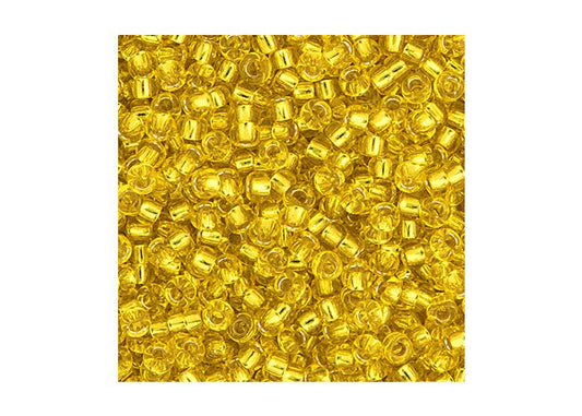 MIYUKI SEED BEAD 11/0 APX.22G YELLOW SILVER LINED