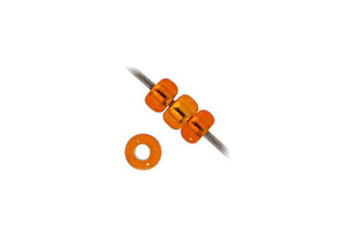 MIYUKI SEED BEAD 11/0 APX.22G ORANGE SILVER LINED