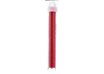 MIYUKI SEED BEAD 11/0 APX.22G RUBY SILVER LINED