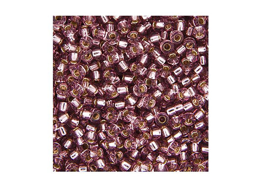 MIYUKI SEED BEAD 11/0 APX.22G SMOKY AMETHYST SILVER LINED