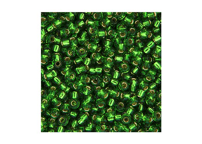 MIYUKI SEED BEAD 11/0 APX.22G GREEN SILVER LINED
