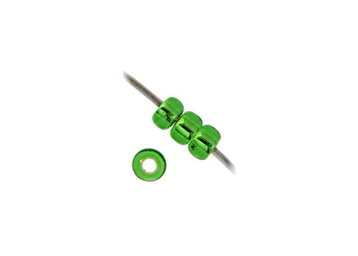 MIYUKI SEED BEAD 11/0 APX.22G GREEN SILVER LINED